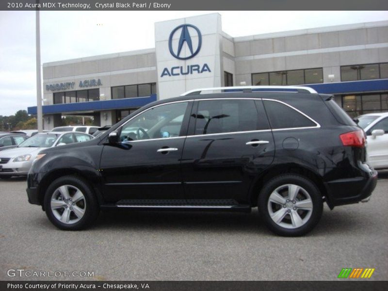 Crystal Black Pearl / Ebony 2010 Acura MDX Technology