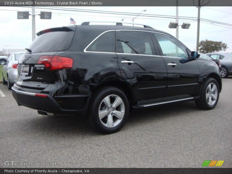 Crystal Black Pearl / Ebony 2010 Acura MDX Technology