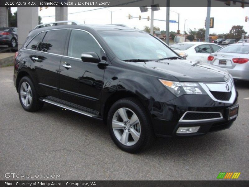 Crystal Black Pearl / Ebony 2010 Acura MDX Technology