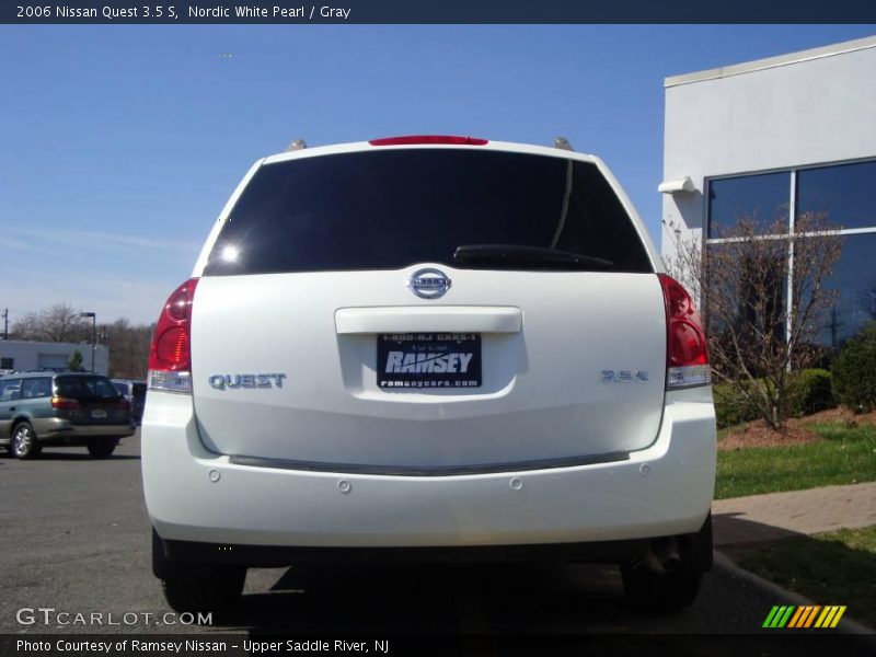 Nordic White Pearl / Gray 2006 Nissan Quest 3.5 S