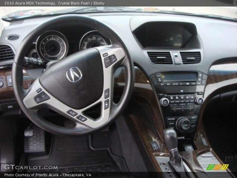 Crystal Black Pearl / Ebony 2010 Acura MDX Technology