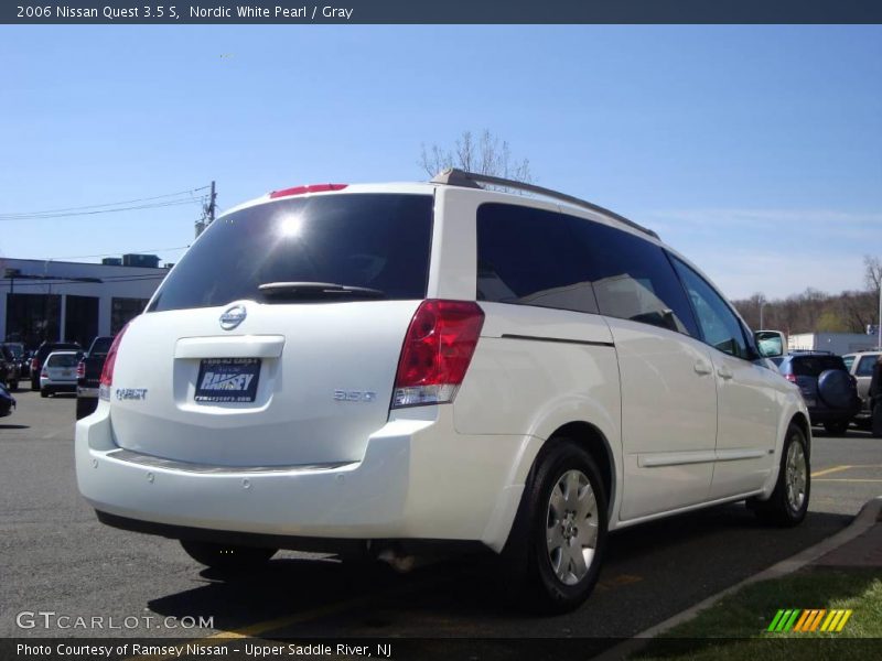 Nordic White Pearl / Gray 2006 Nissan Quest 3.5 S