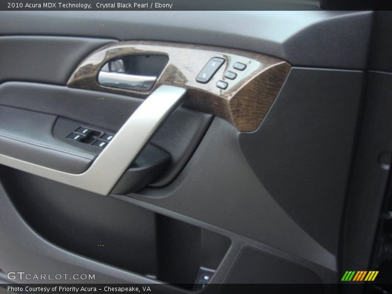 Crystal Black Pearl / Ebony 2010 Acura MDX Technology