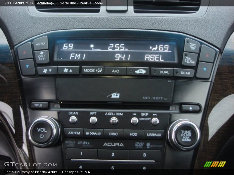 Crystal Black Pearl / Ebony 2010 Acura MDX Technology
