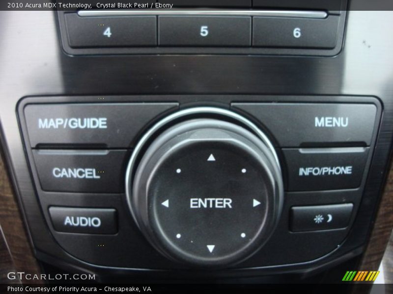 Crystal Black Pearl / Ebony 2010 Acura MDX Technology