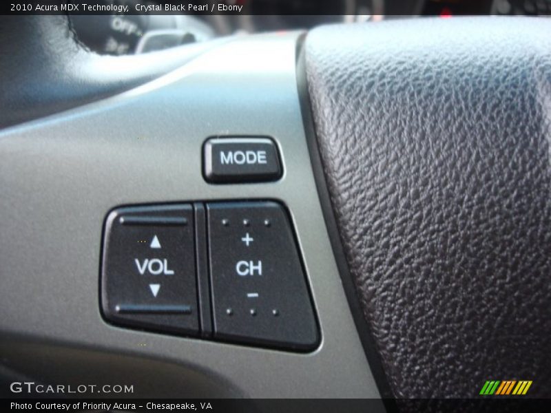 Crystal Black Pearl / Ebony 2010 Acura MDX Technology