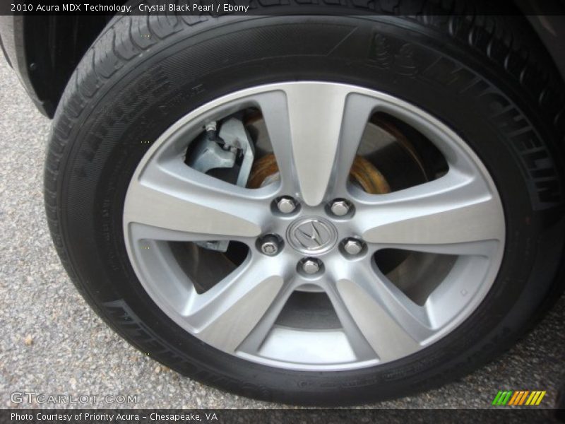 Crystal Black Pearl / Ebony 2010 Acura MDX Technology