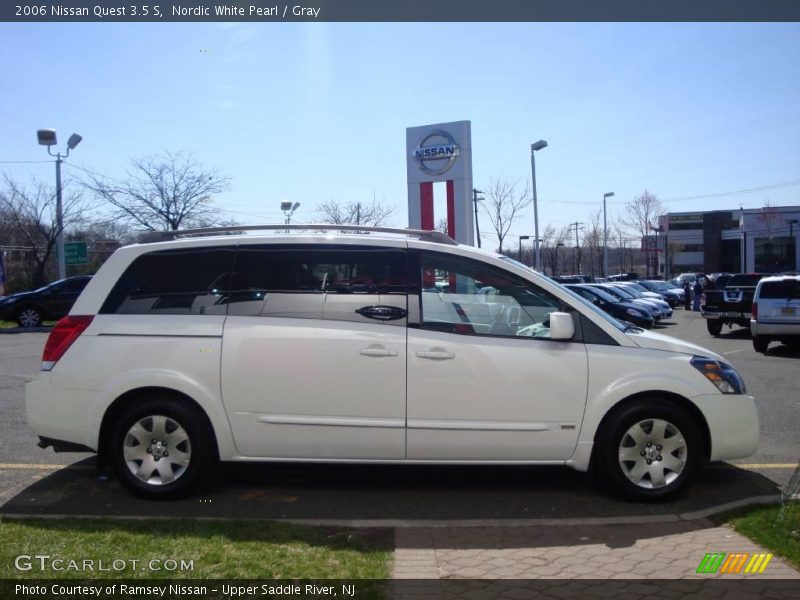 Nordic White Pearl / Gray 2006 Nissan Quest 3.5 S