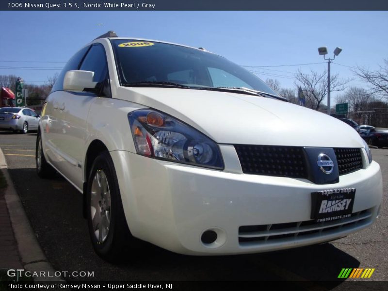 Nordic White Pearl / Gray 2006 Nissan Quest 3.5 S