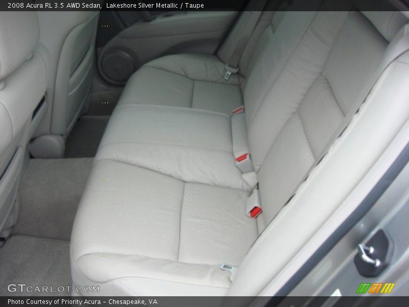 Lakeshore Silver Metallic / Taupe 2008 Acura RL 3.5 AWD Sedan