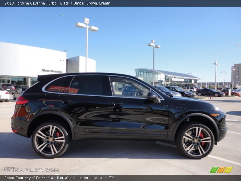 Black / Umber Brown/Cream 2013 Porsche Cayenne Turbo