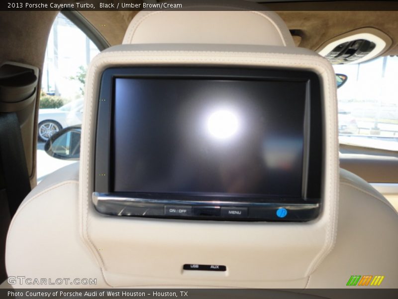 Black / Umber Brown/Cream 2013 Porsche Cayenne Turbo