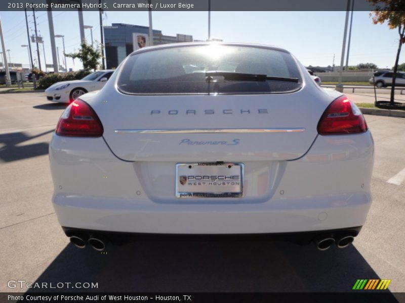 Carrara White / Luxor Beige 2013 Porsche Panamera Hybrid S