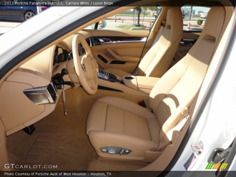 Front Seat of 2013 Panamera Hybrid S