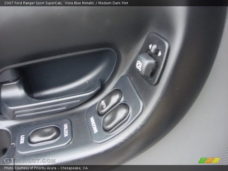 Vista Blue Metallic / Medium Dark Flint 2007 Ford Ranger Sport SuperCab