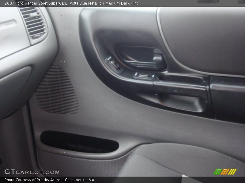 Vista Blue Metallic / Medium Dark Flint 2007 Ford Ranger Sport SuperCab