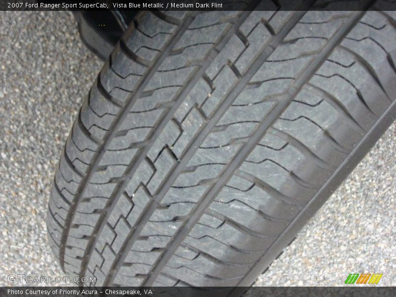 Vista Blue Metallic / Medium Dark Flint 2007 Ford Ranger Sport SuperCab