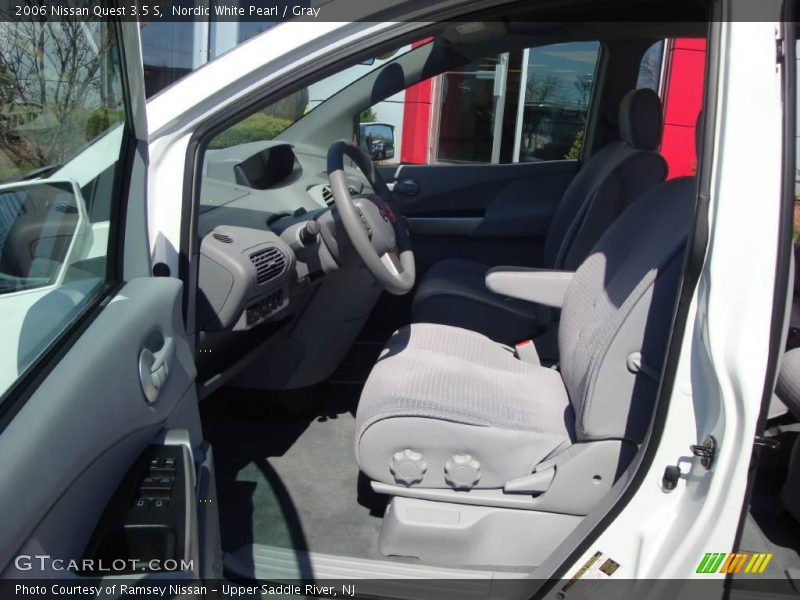 Nordic White Pearl / Gray 2006 Nissan Quest 3.5 S