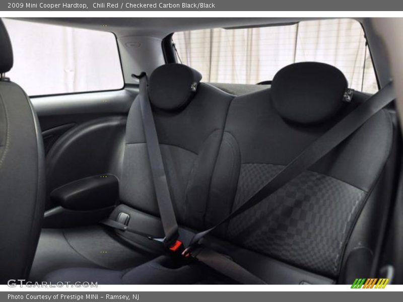 Chili Red / Checkered Carbon Black/Black 2009 Mini Cooper Hardtop