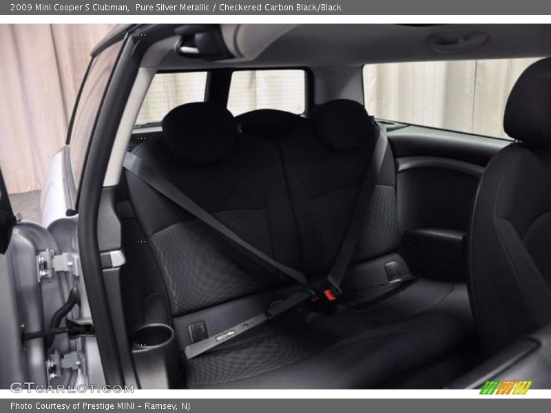 Pure Silver Metallic / Checkered Carbon Black/Black 2009 Mini Cooper S Clubman