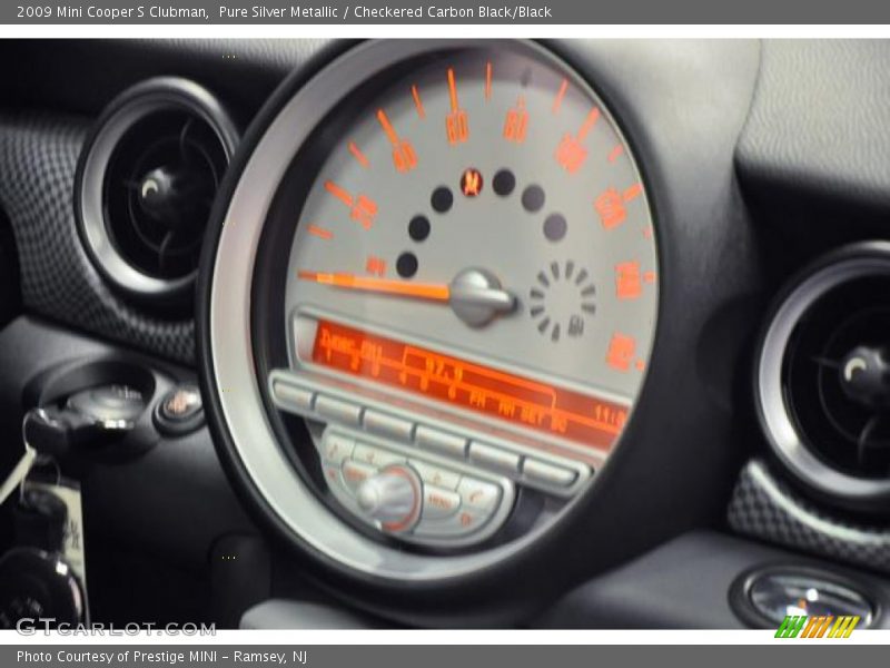 Pure Silver Metallic / Checkered Carbon Black/Black 2009 Mini Cooper S Clubman