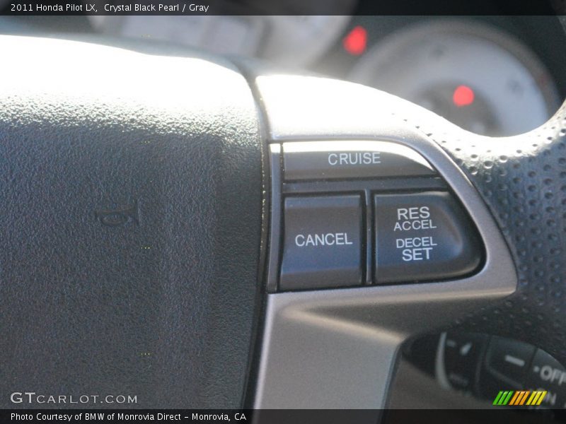 Crystal Black Pearl / Gray 2011 Honda Pilot LX
