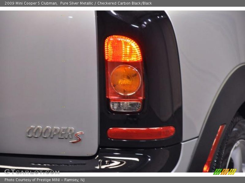 Pure Silver Metallic / Checkered Carbon Black/Black 2009 Mini Cooper S Clubman