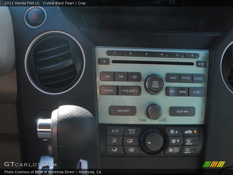 Crystal Black Pearl / Gray 2011 Honda Pilot LX