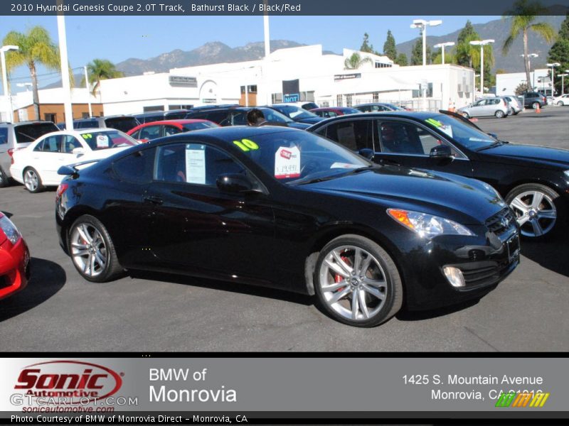 Bathurst Black / Black/Red 2010 Hyundai Genesis Coupe 2.0T Track