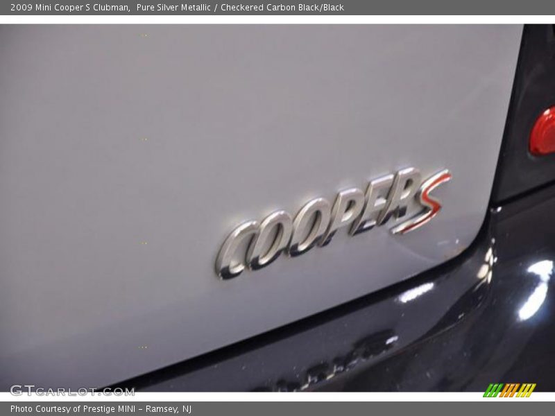 Pure Silver Metallic / Checkered Carbon Black/Black 2009 Mini Cooper S Clubman