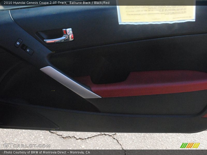 Bathurst Black / Black/Red 2010 Hyundai Genesis Coupe 2.0T Track