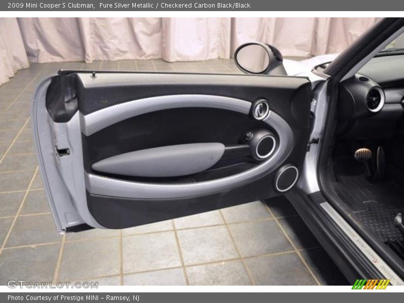 Pure Silver Metallic / Checkered Carbon Black/Black 2009 Mini Cooper S Clubman