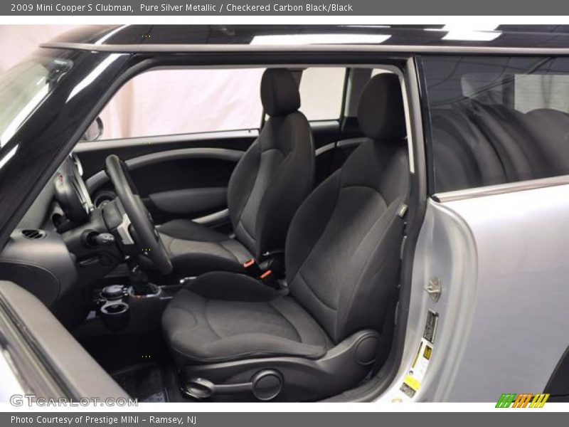 Pure Silver Metallic / Checkered Carbon Black/Black 2009 Mini Cooper S Clubman