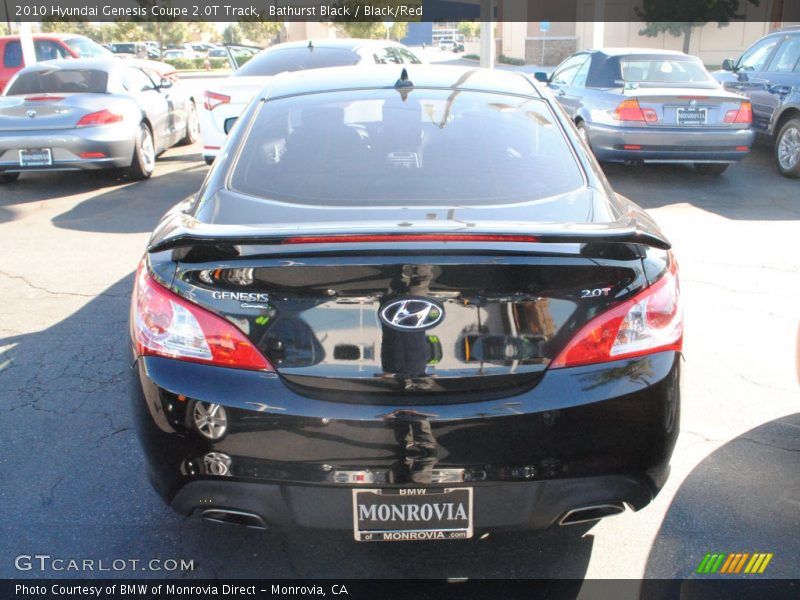 Bathurst Black / Black/Red 2010 Hyundai Genesis Coupe 2.0T Track