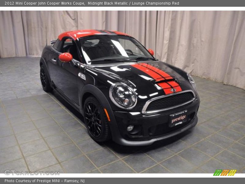 Midnight Black Metallic / Lounge Championship Red 2012 Mini Cooper John Cooper Works Coupe