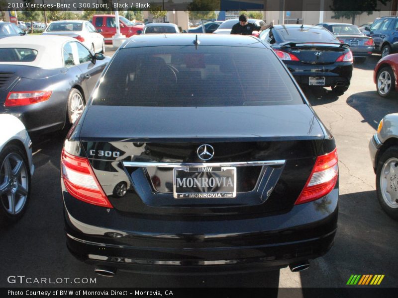 Black / Black 2010 Mercedes-Benz C 300 Sport