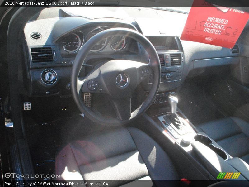 Black / Black 2010 Mercedes-Benz C 300 Sport
