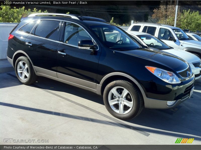 Black Noir Pearl / Black 2010 Hyundai Veracruz Limited