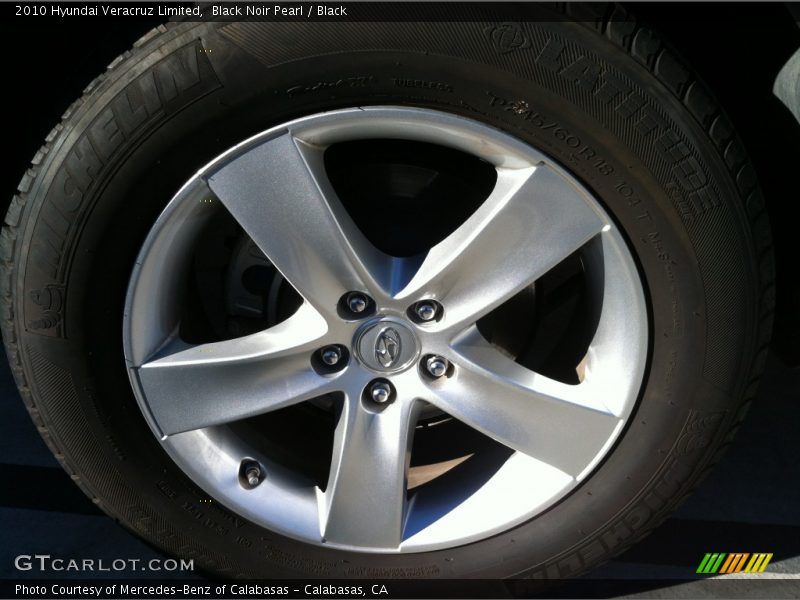 Black Noir Pearl / Black 2010 Hyundai Veracruz Limited