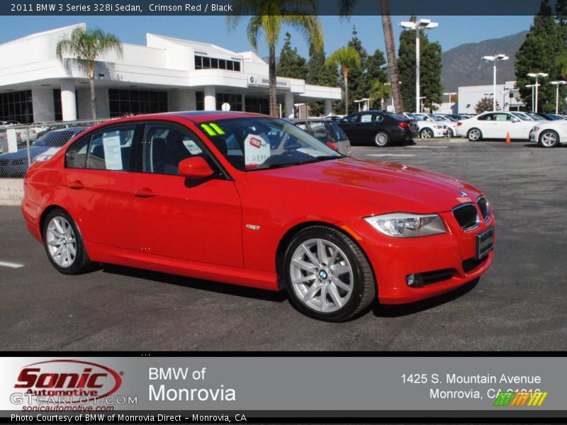 Crimson Red / Black 2011 BMW 3 Series 328i Sedan