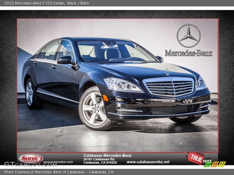 Black / Black 2013 Mercedes-Benz S 550 Sedan
