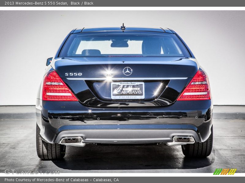 Black / Black 2013 Mercedes-Benz S 550 Sedan