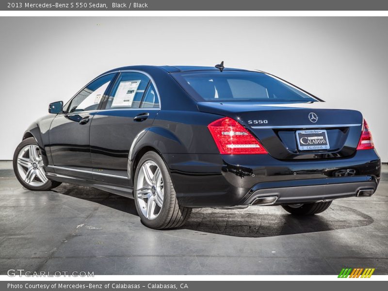 Black / Black 2013 Mercedes-Benz S 550 Sedan