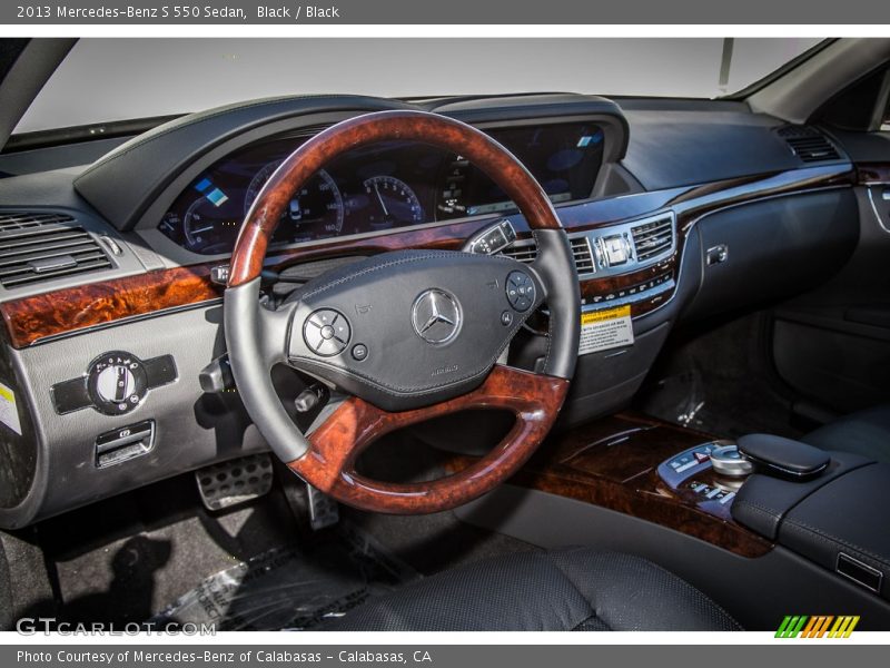 Black / Black 2013 Mercedes-Benz S 550 Sedan