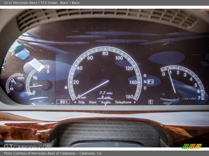Black / Black 2013 Mercedes-Benz S 550 Sedan