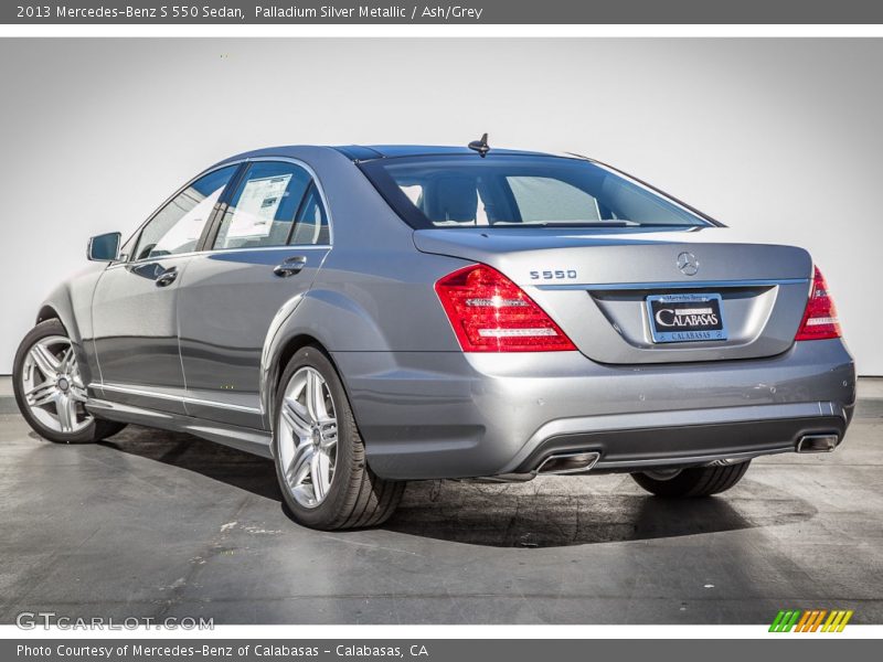 Palladium Silver Metallic / Ash/Grey 2013 Mercedes-Benz S 550 Sedan