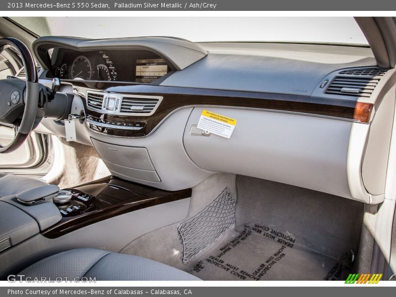 Palladium Silver Metallic / Ash/Grey 2013 Mercedes-Benz S 550 Sedan