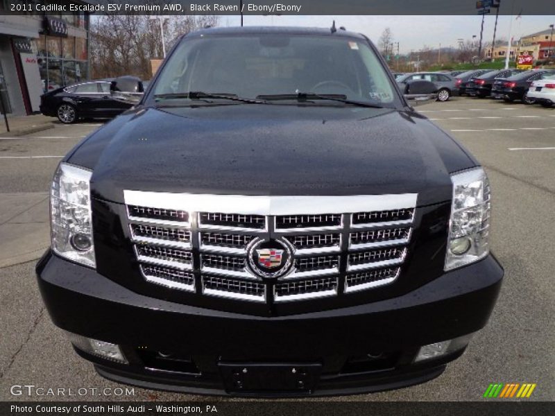 Black Raven / Ebony/Ebony 2011 Cadillac Escalade ESV Premium AWD