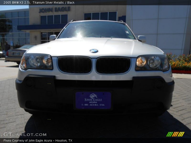 Titanium Silver Metallic / Black 2005 BMW X3 2.5i