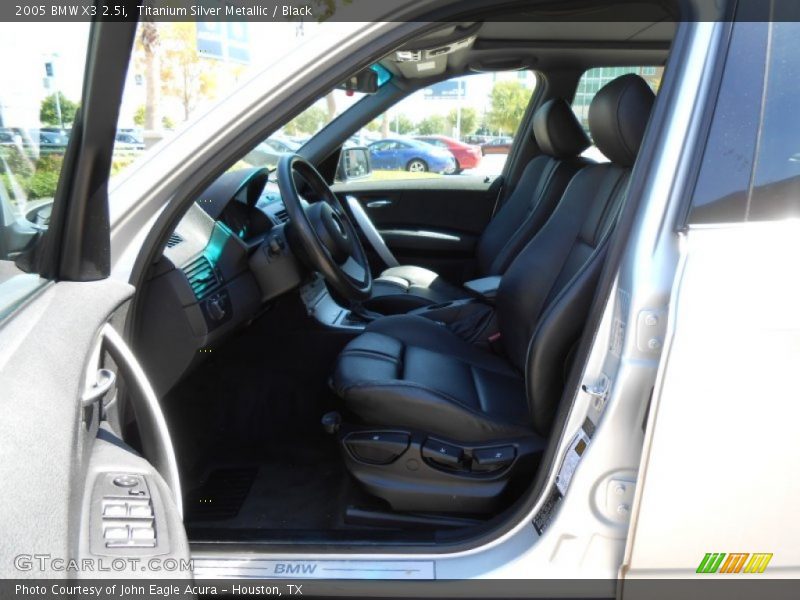 Titanium Silver Metallic / Black 2005 BMW X3 2.5i